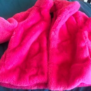 fur jacket size : SMALL